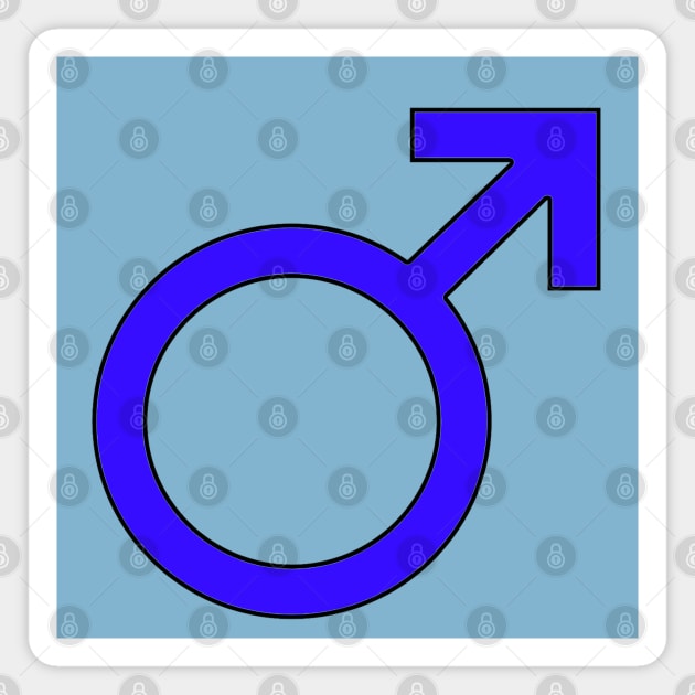 Male Gender symbol Magnet by dalyndigaital2@gmail.com